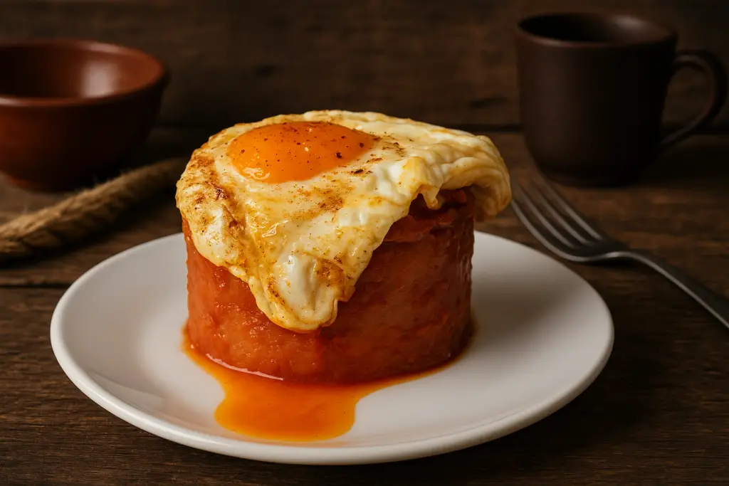 Receta de huevos rotos con beicon