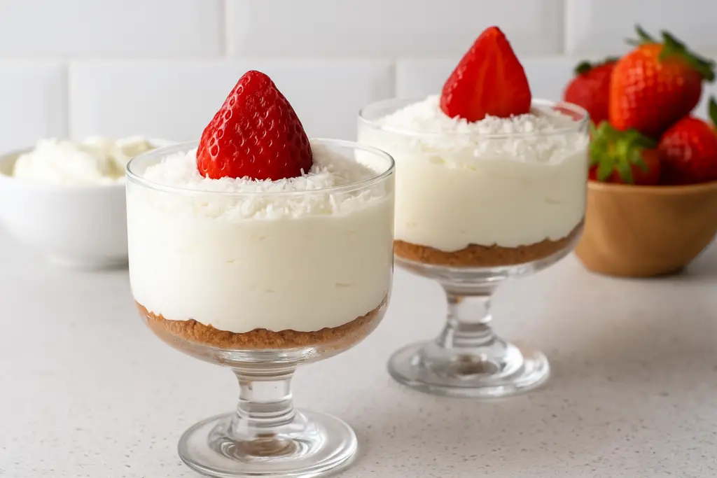 Receta de copa de Lotus y coco