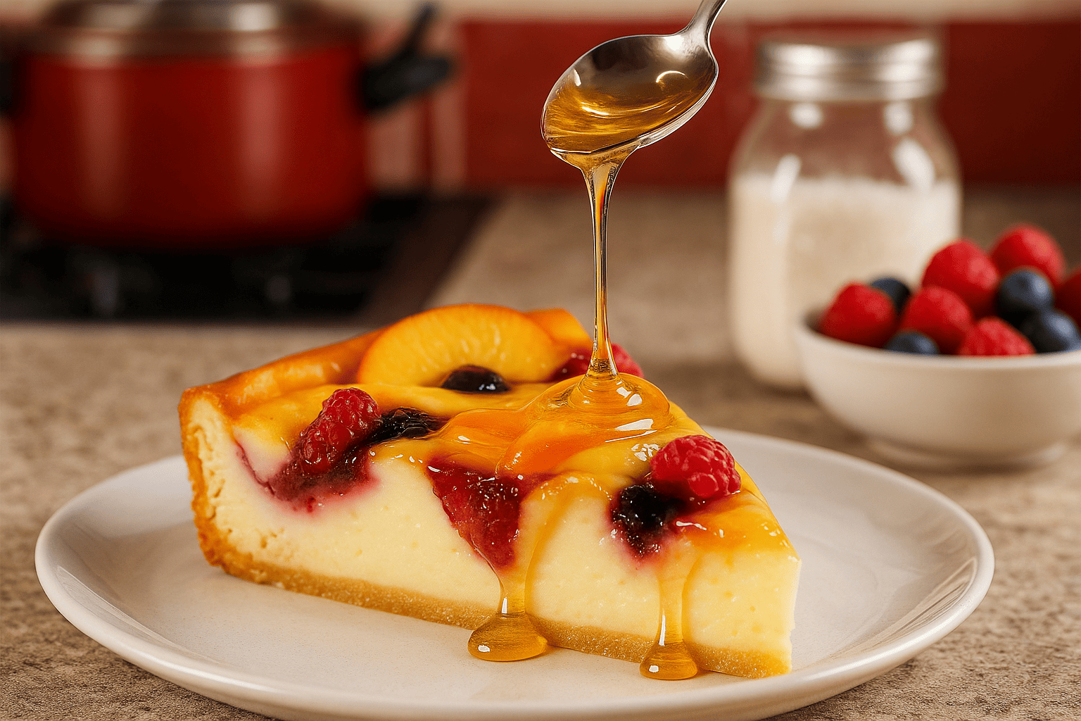 Receta de tarta de frutos rojos sin azúcar