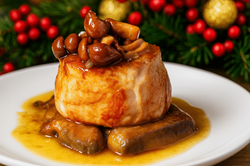 Especial Navidad: Solomillo con setas y foia