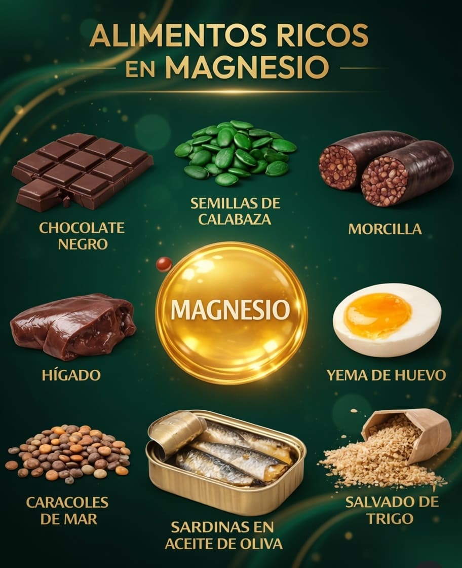 Alimentos ricos en magnesio